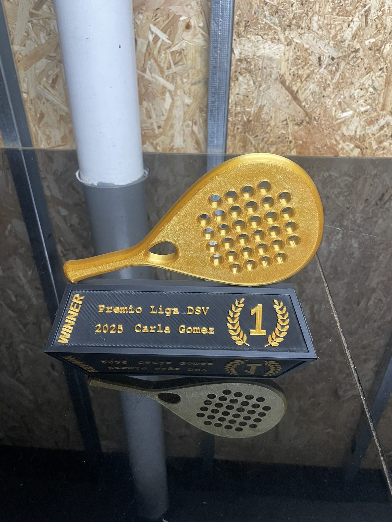 Trofeo pádel personalizado