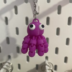 Llavero Pulpo Lila articulado