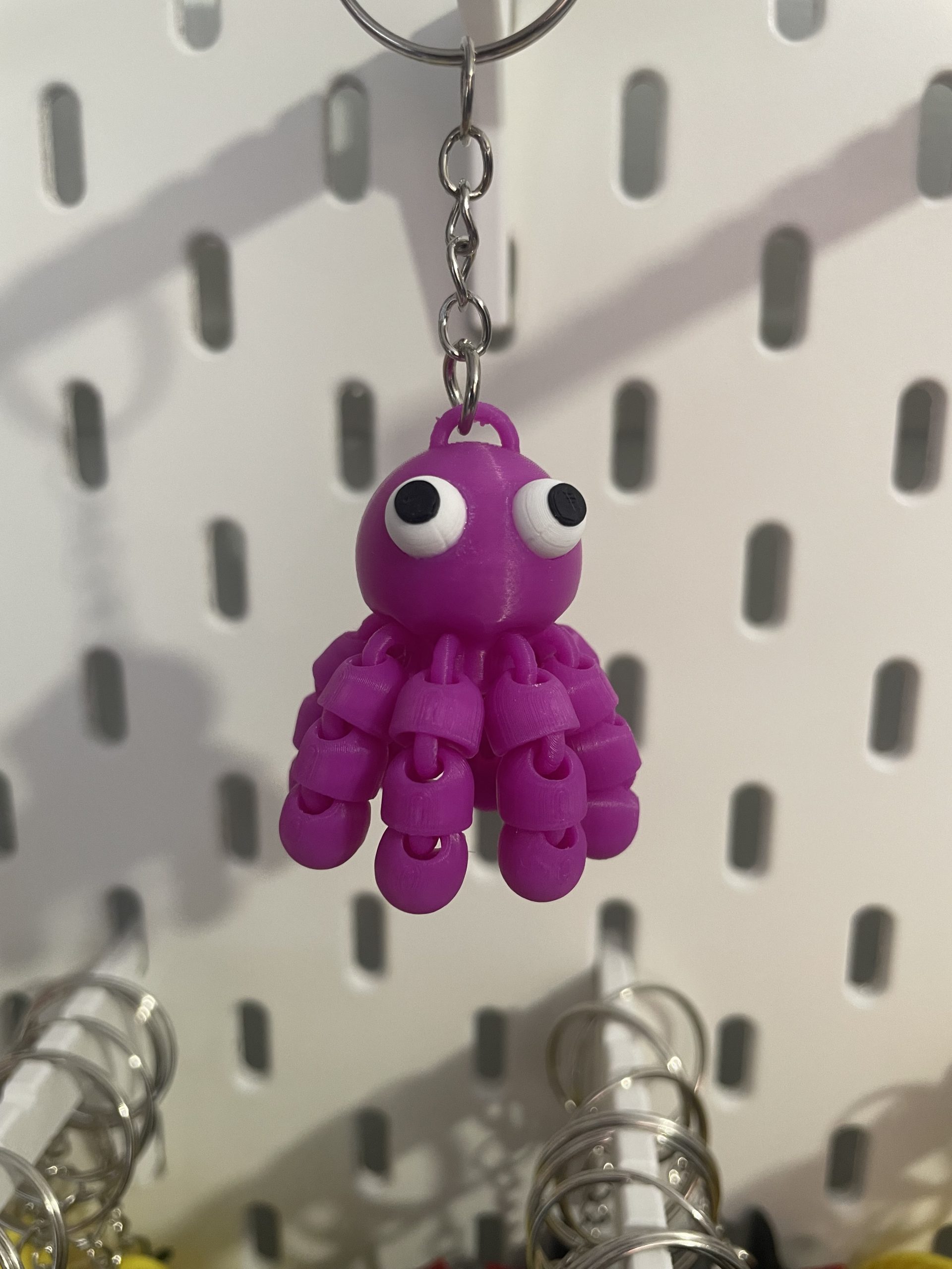 Llavero Pulpo Lila articulado