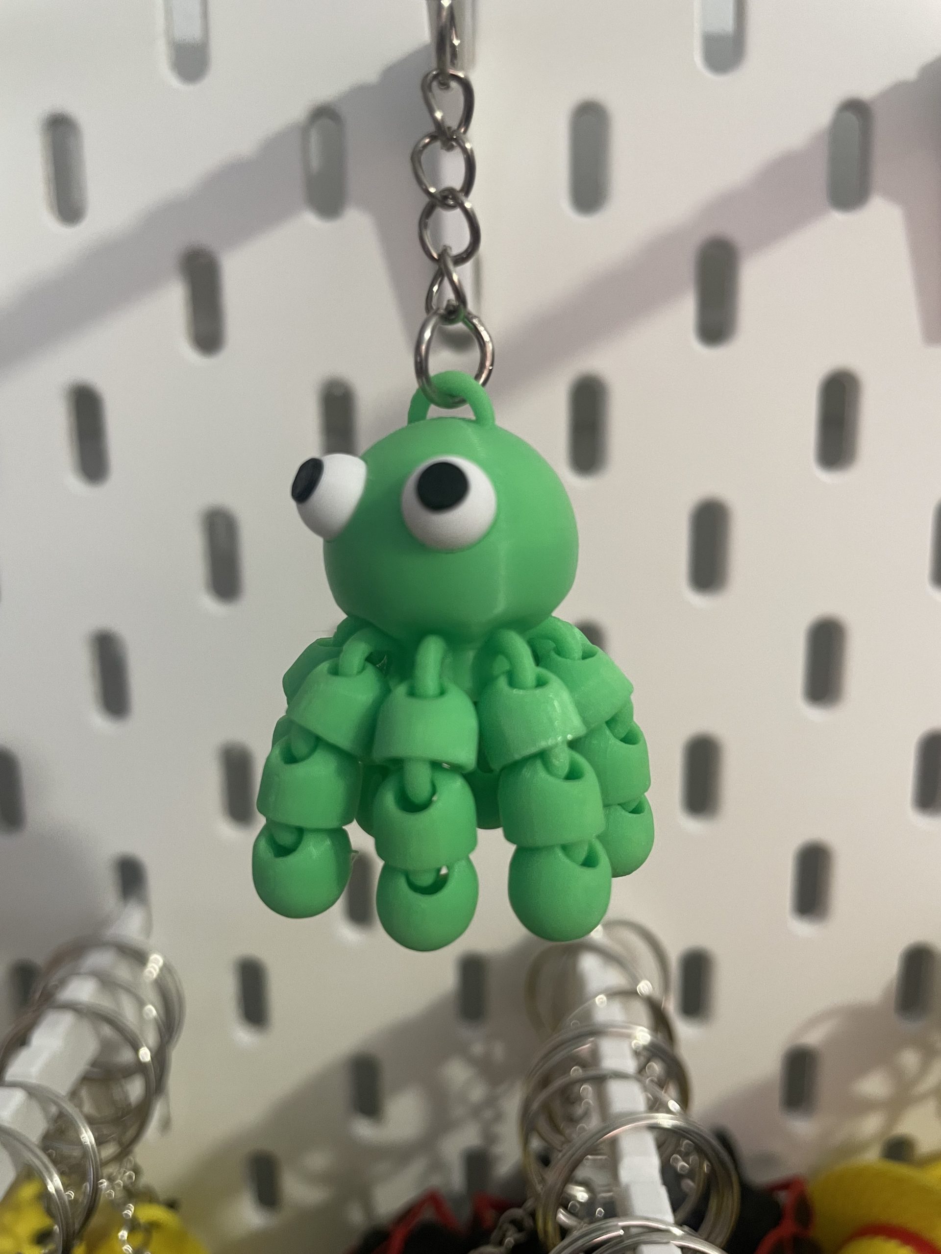 Llavero Pulpo Verde articulado