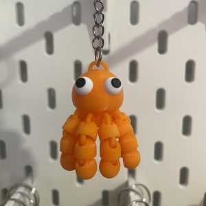 Llavero Pulpo Naranja articulado
