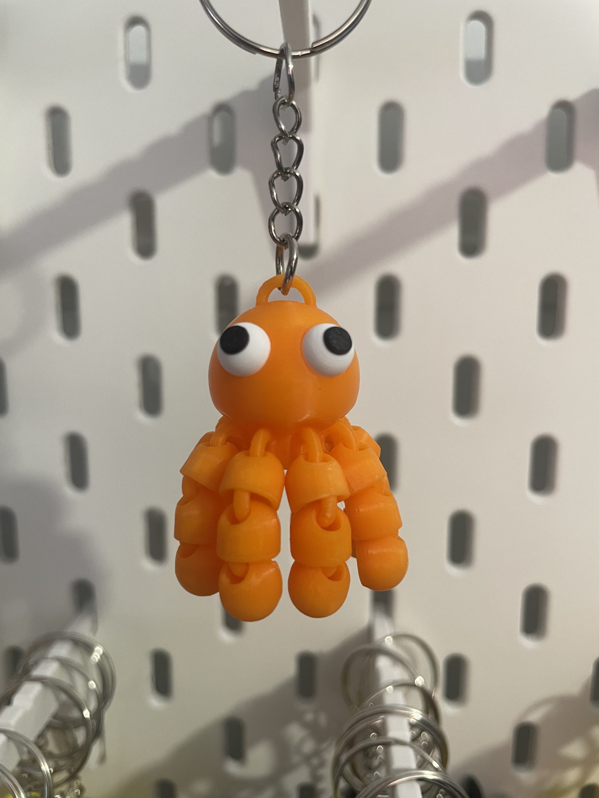 Llavero Pulpo Naranja articulado